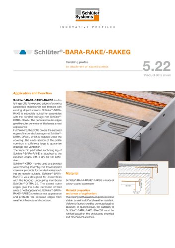 Schlüter® -BARA-RAKE/-RAKEG