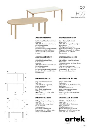 EXTENSION TABLE 97/H99