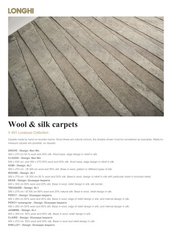 Wool & silk carpets