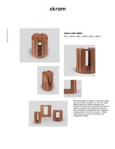 stave side table