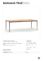 Bahamas Teak Table