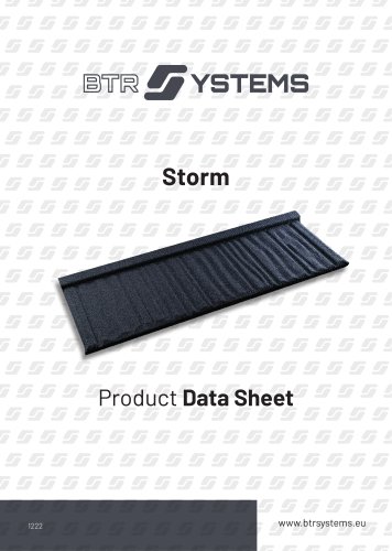 Storm stone Coated  roof tile data sheet