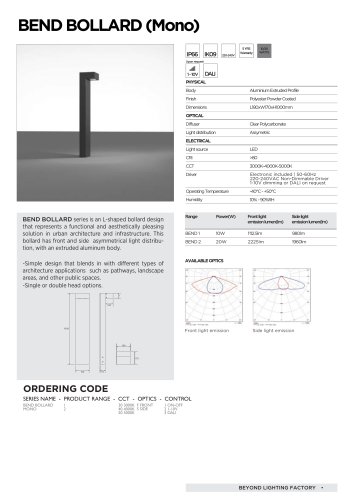 Bend Bollard (Mono)