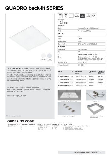 Quadro Back-lit Series