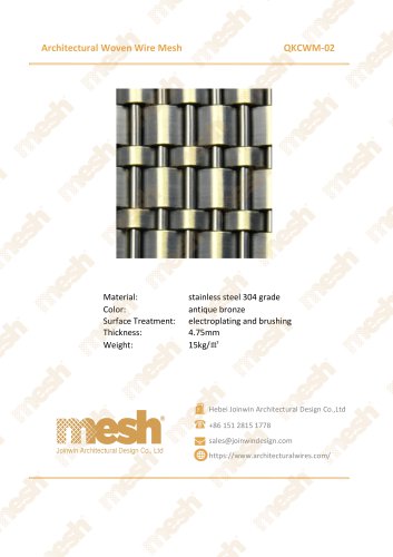 Architectural Woven Wire Mesh - QKCWM-02