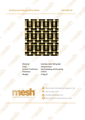 Architectural Woven Wire Mesh - QKCWM-05