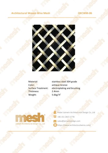 Architectural Woven Wire Mesh - QKCWM-06