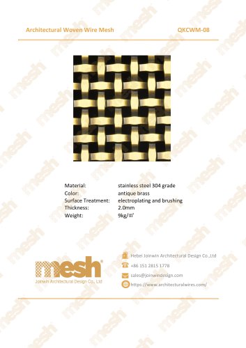 Architectural Woven Wire Mesh - QKCWM-08