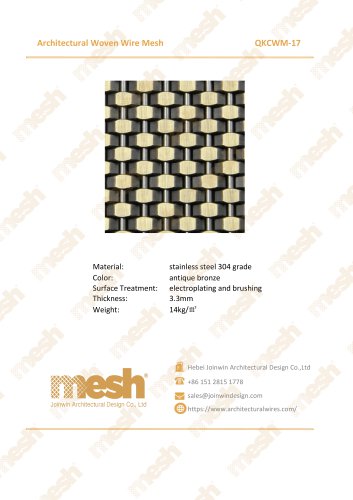 Architectural Woven Wire Mesh - QKCWM-17