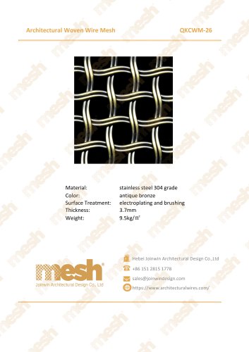 Architectural Woven Wire Mesh - QKCWM-26