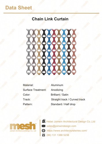 Chain link curtain