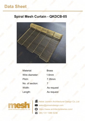 Spiral mesh curtain-QKDCB-05
