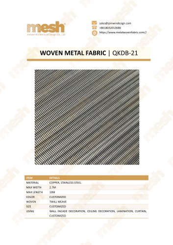 WOVEN METAL FABRIC QKDB-21