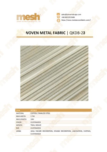 WOVEN METAL FABRIC QKDB-23
