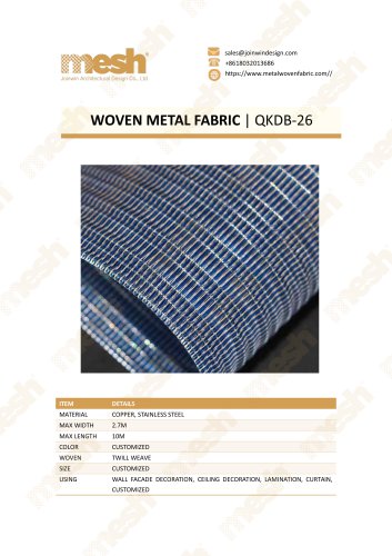 WOVEN METAL FABRIC QKDB-26