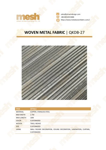 WOVEN METAL FABRIC QKDB-27