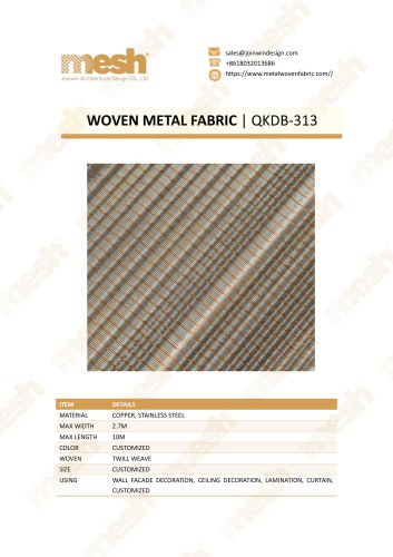 WOVEN METAL FABRIC QKDB-313