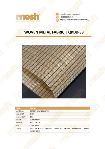 WOVEN METAL FABRIC QKDB-33