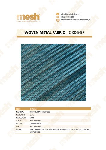WOVEN METAL FABRIC QKDB-97