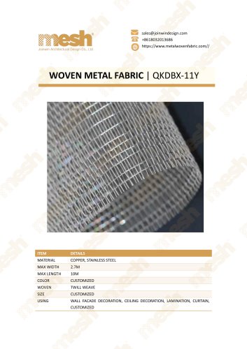 WOVEN METAL FABRIC QKDBX-11Y