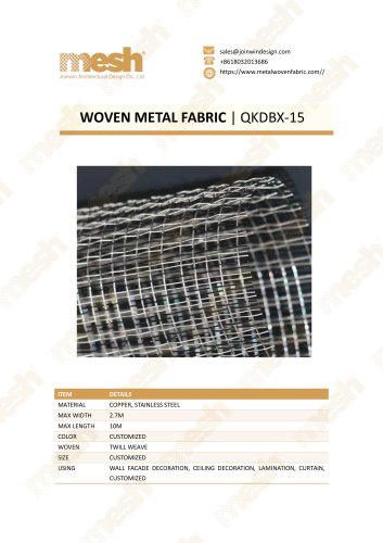 WOVEN METAL FABRIC QKDBX-15