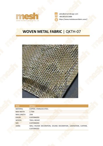 WOVEN METAL FABRIC QKTH-07
