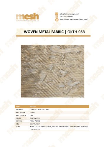 WOVEN METAL FABRIC QKTH-08B