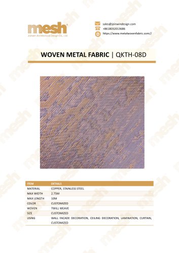 WOVEN METAL FABRIC QKTH-08D