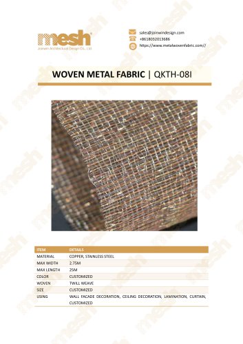 WOVEN METAL FABRIC QKTH-08I