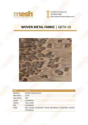 WOVEN METAL FABRIC QKTH-10