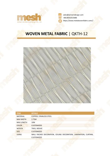 WOVEN METAL FABRIC QKTH-12