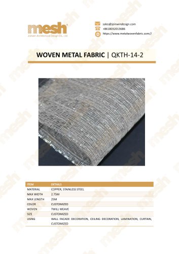 WOVEN METAL FABRIC QKTH-14-2
