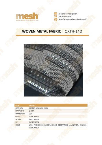 WOVEN METAL FABRIC QKTH-14D