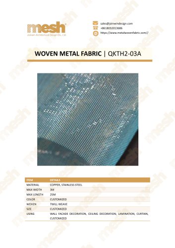 WOVEN METAL FABRIC QKTH2-03A