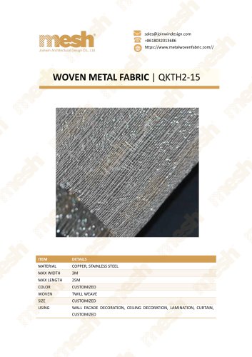 WOVEN METAL FABRIC QKTH2-15