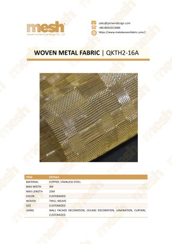 WOVEN METAL FABRIC QKTH2-16A