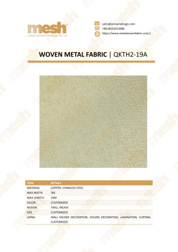 WOVEN METAL FABRIC QKTH2-19A