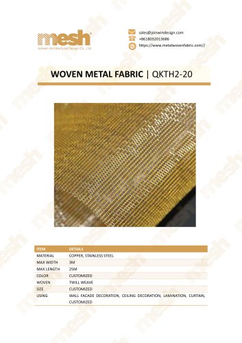 WOVEN METAL FABRIC QKTH2-20