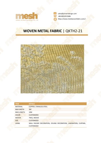 WOVEN METAL FABRIC QKTH2-21
