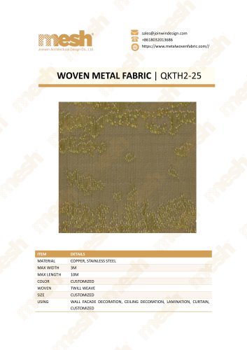 WOVEN METAL FABRIC QKTH2-25