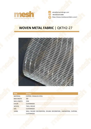 WOVEN METAL FABRIC QKTH2-27
