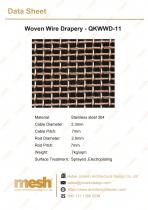 Woven wire drapery - QKWWD-11