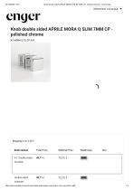 Knob double sided APRILE MORA Q SLIM 7MM CP - polished chrome