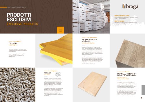 PRODOTTI ESCLUSIVI EXCLUSIVE PRODUCTS