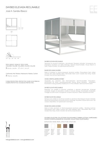 DAYBED ELEVADA RECLINABLE