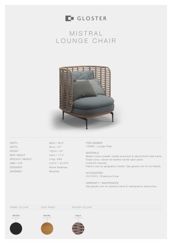 MISTRAL LOUNGE CHAIR