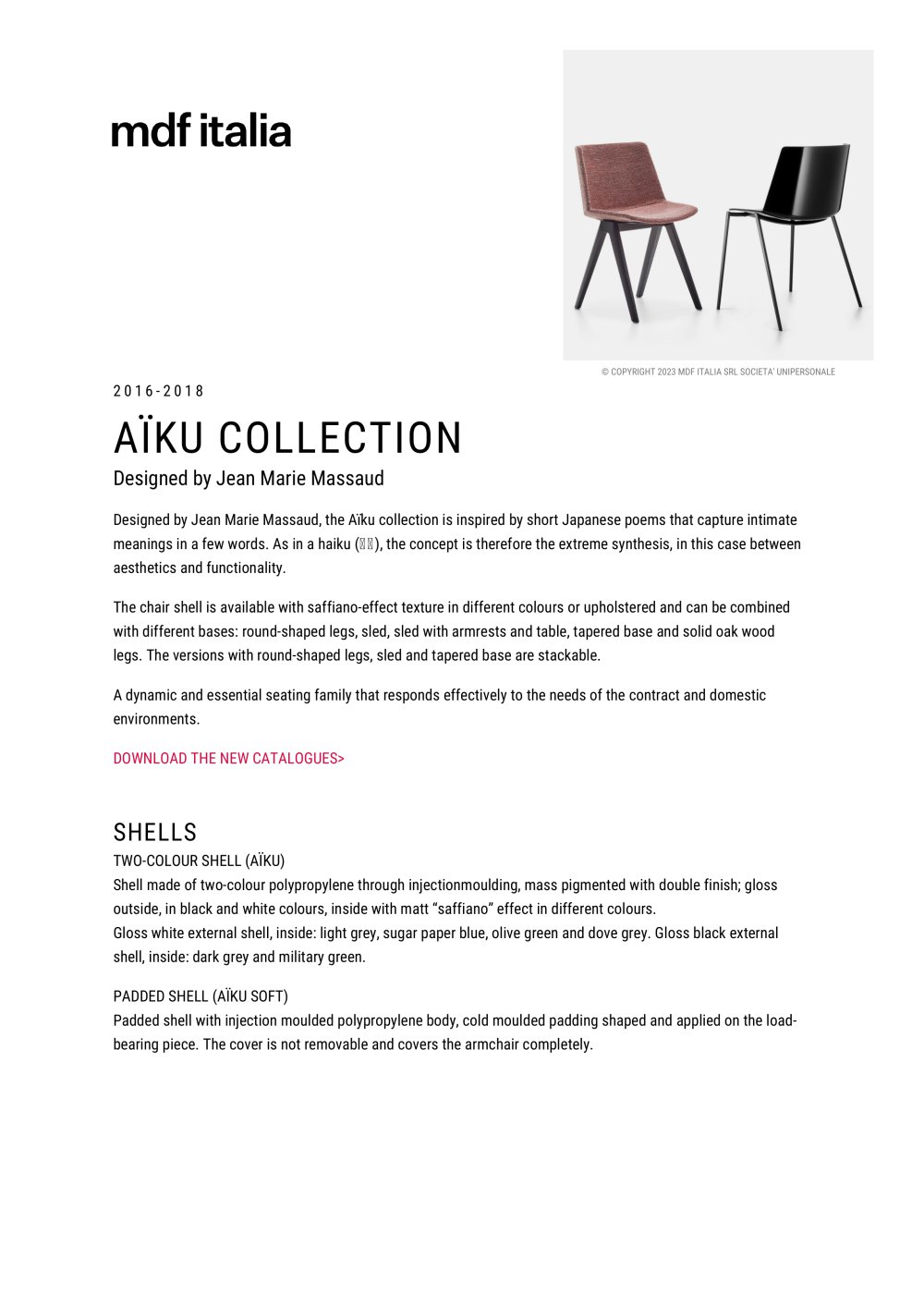 A&Iuml;KU COLLECTION - MDF Italia