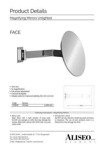 Magnifying Mirrors Unlighted