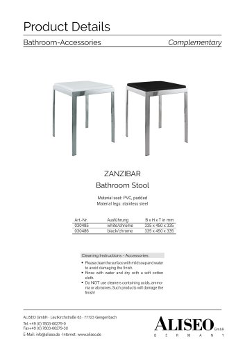 ZANZIBAR Bathroom Stool