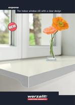 expona The indoor window sill with a clear design